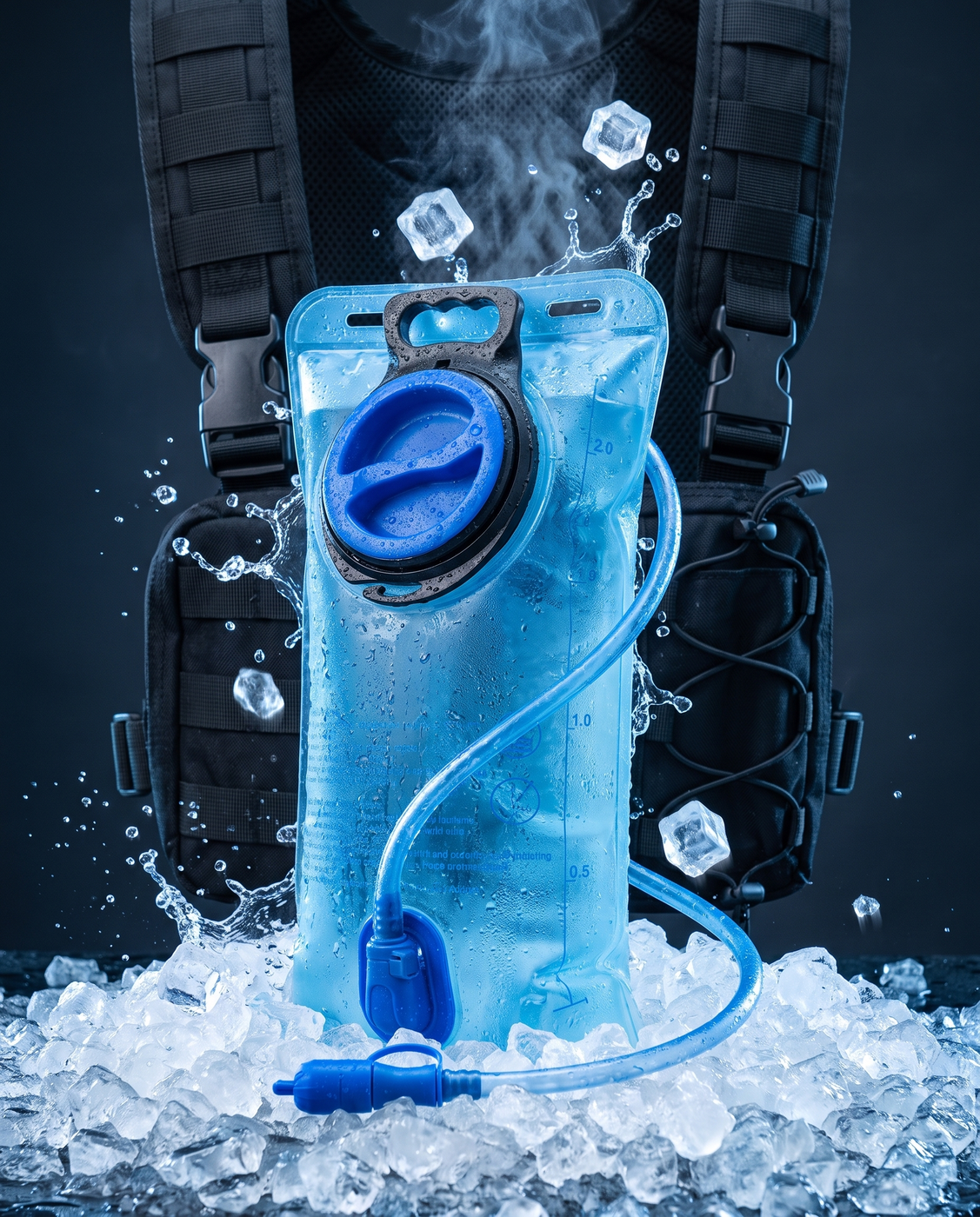 Ice into the bladder