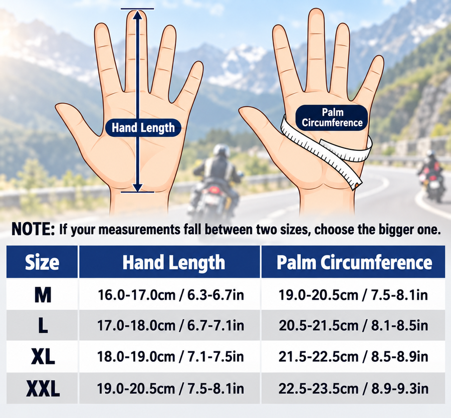 Glove size chart